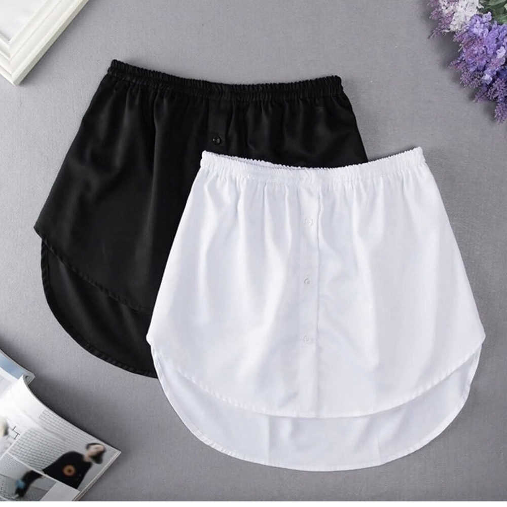 Black and White Half Skirt Extenders
